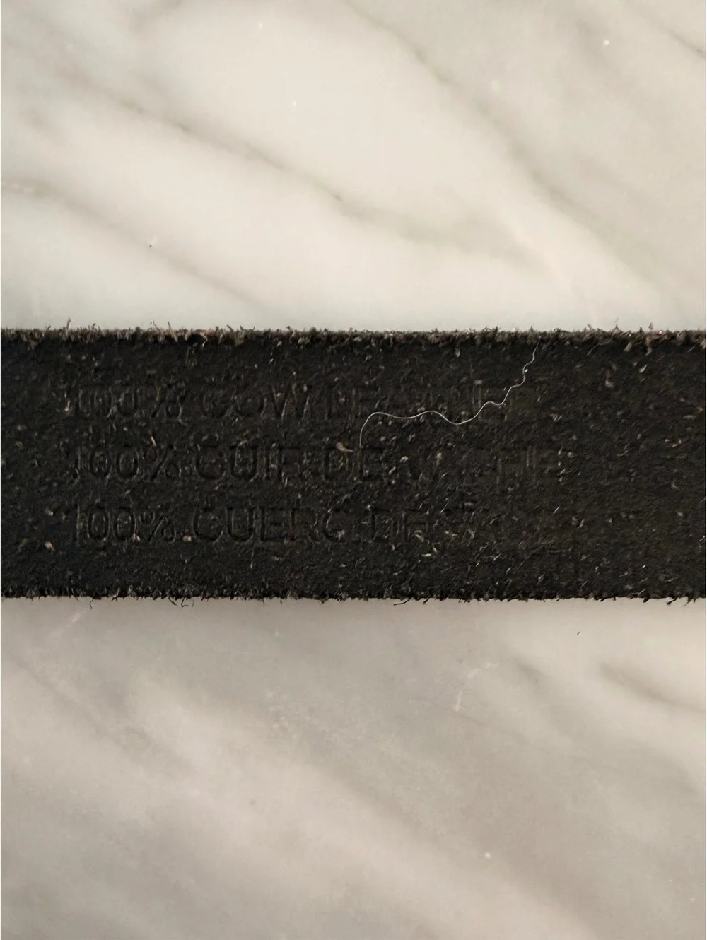 Urban Outfitters Black Leather Western Style Belt with Engraved Silver Buckle